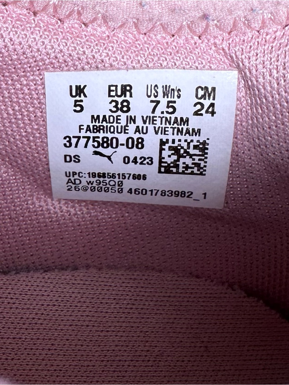 Puma Softride Ruby Luxe Pink Running Shoes Sneakers Size 7.5 US 377580-08 Womens - Picture 9 of 9